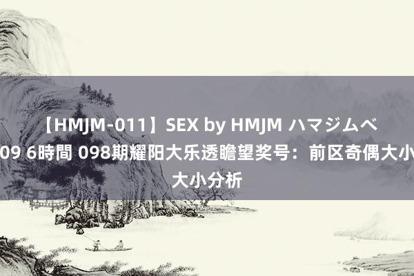 【HMJM-011】SEX by HMJM ハマジムベスト09 6時間 098期耀阳大乐透瞻望奖号：前区奇偶大小分析